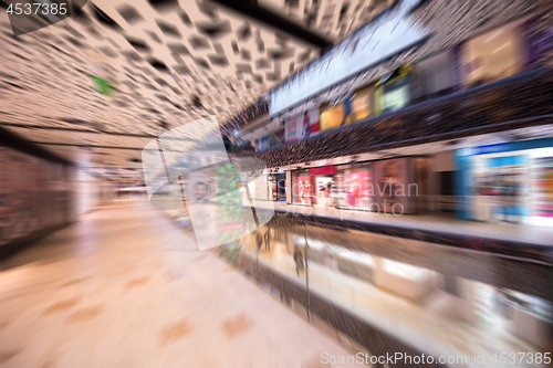 Image of Abstract blur of beautiful luxury shopping mall