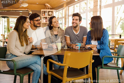 Image of Friends at the cafe 