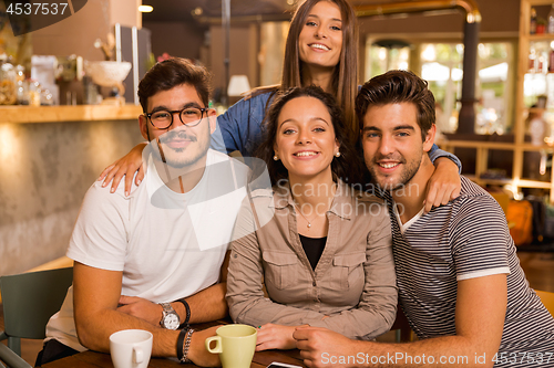 Image of Friends posing to the camera 