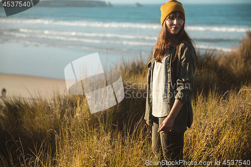 Image of Yellow cap women