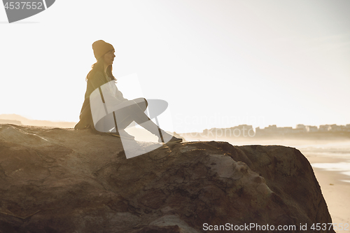 Image of Sitting over the cliff