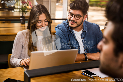 Image of Working together to prepare for finals