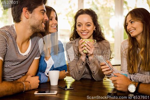 Image of Friends at the cafe 