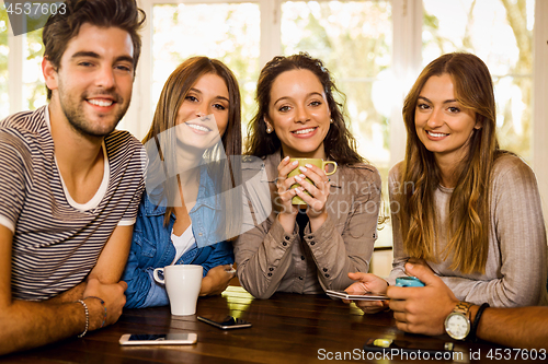 Image of Friends at the cafe 