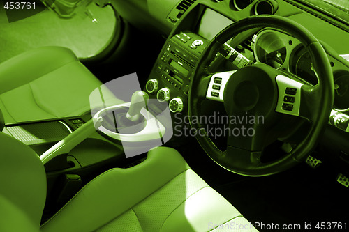 Image of Modern sport car interior