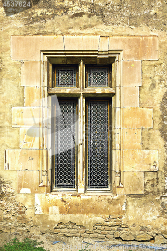 Image of window on old castle wall