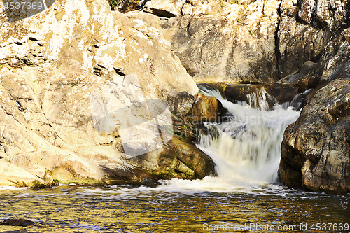 Image of mountain water stream detail