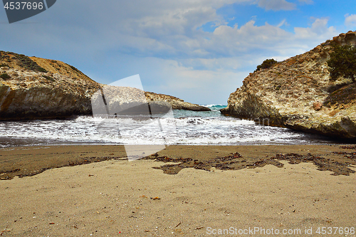 Image of Sarakiniko beach in Milos island, Greece