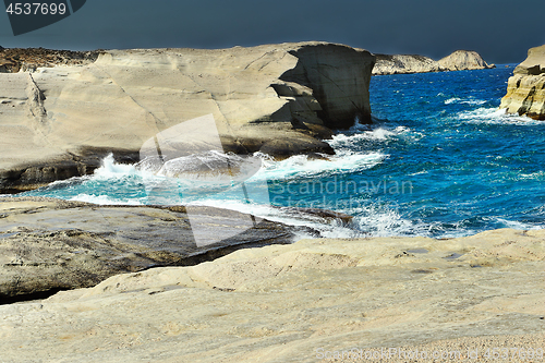 Image of beach in Milos island, Greece