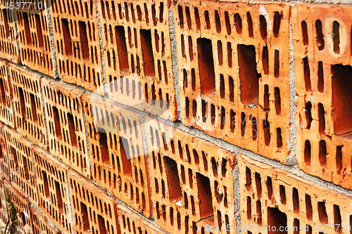 Image of unfinished brick wall