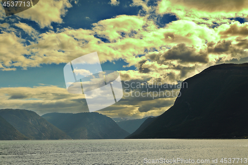 Image of view of Sognefjorden in Norway