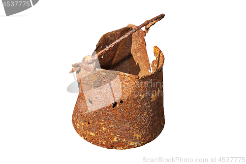 Image of isolated historic tin from world war I