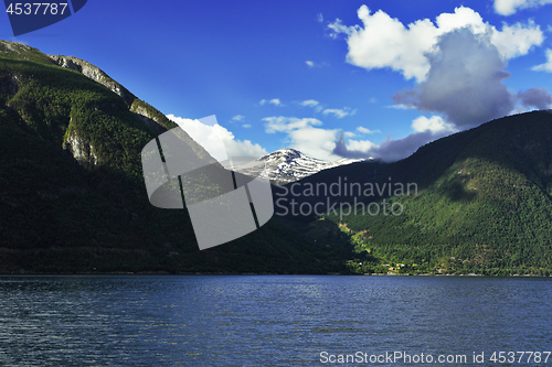 Image of view of norwegian fjord