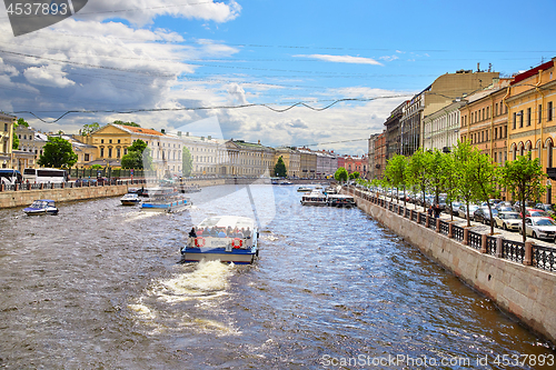 Image of Fontanka river, Saint Petersburg, Russia