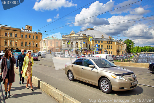 Image of View of Belinskogo bridge, Saint Petersburg