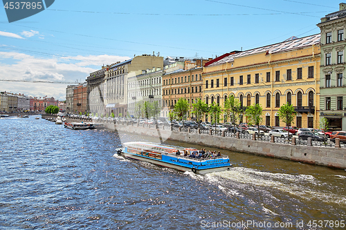 Image of Fontanka river, Saint Petersburg, Russia