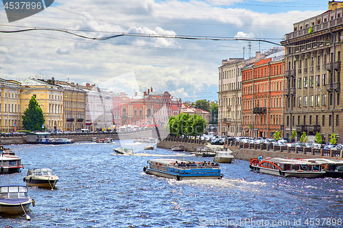 Image of Fontanka river, Saint Petersburg, Russia