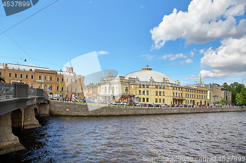 Image of Panoramic view of Fontanka river, St.Petersburg