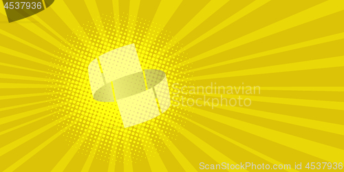 Image of pop art sun background