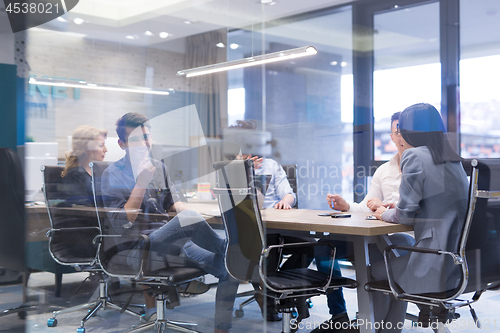 Image of Startup Business Team At A Meeting at modern office building