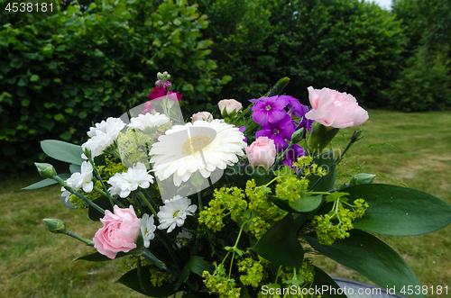 Image of Beautiful summer flowers in a bouquet