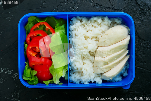 Image of food in lunch box