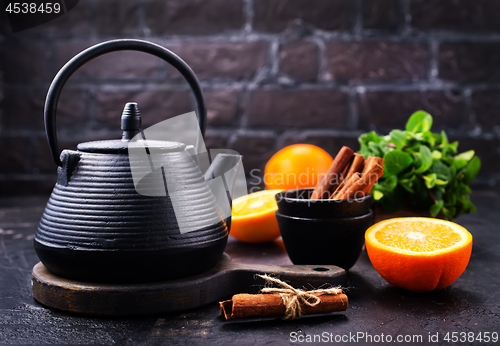 Image of tea in teapot