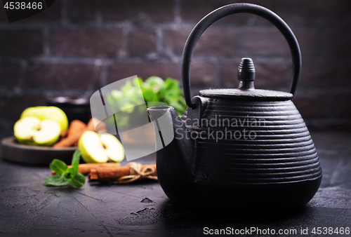 Image of tea in teapot