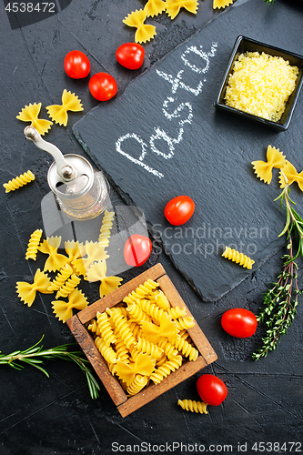 Image of raw pasta