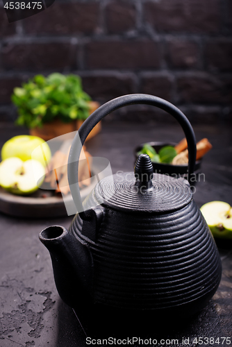 Image of tea in teapot