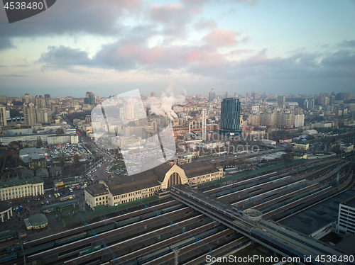 Image of Aerial view of the city of Kiev