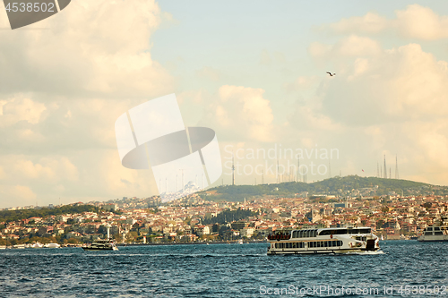 Image of City landscape, sea, sky Istanbul, Turkey