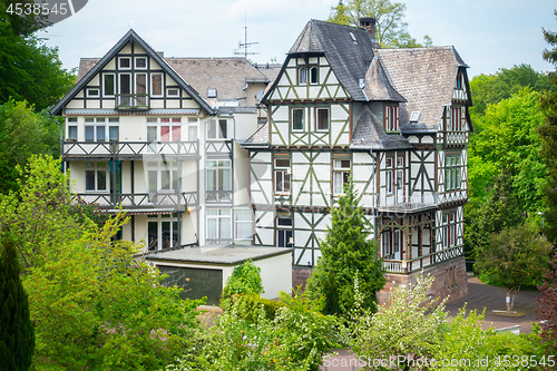 Image of two timbered houses Germany