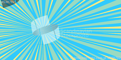 Image of blue rays pop art background