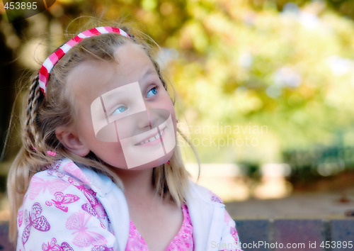 Image of wistful young girl