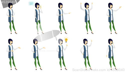 Image of Vector set of illustrations with business people.