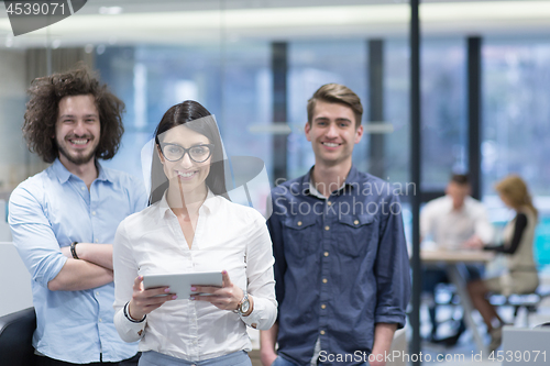 Image of Portrait of a startup business team At A Meeting