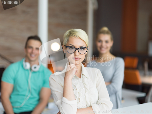 Image of Portrait of a startup business team At A Meeting