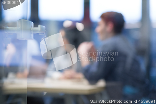 Image of Open  glass door with keys