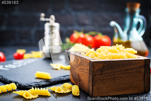 Image of raw pasta