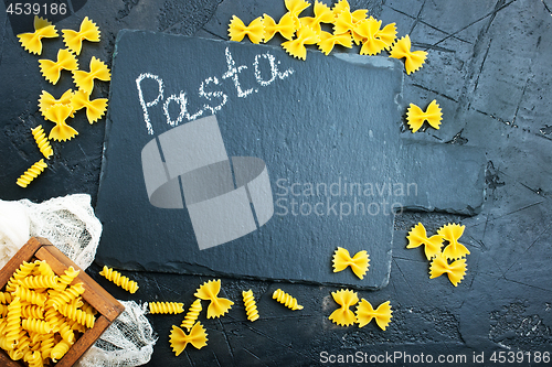 Image of raw pasta