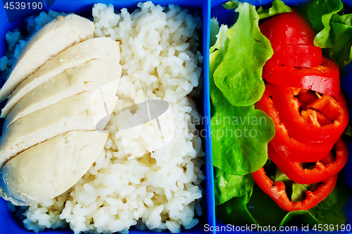 Image of food in lunch box