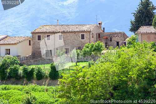 Image of nice view in Italy Marche near Camerino