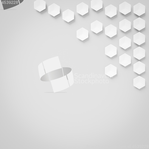 Image of hexagonal shapes background