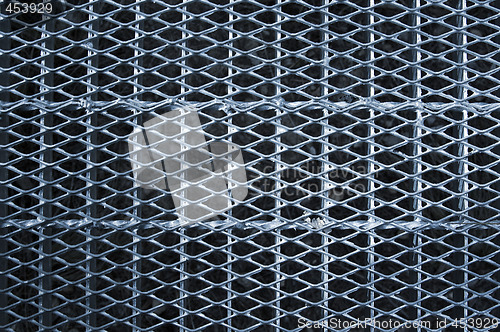 Image of metal grid walkway