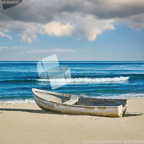 Image of Old Boat on the Shore