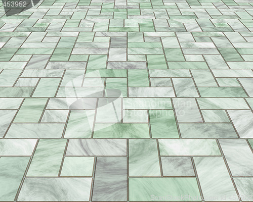 Image of marble pavers or tiles