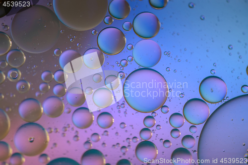 Image of Multicolored abstract background picture made with oil, water and soap