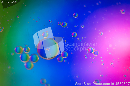 Image of Rainbow abstract background picture made with oil, water and soap