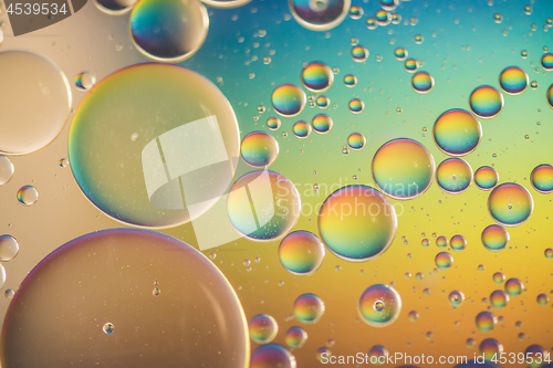 Image of Rainbow abstract background picture made with oil, water and soap
